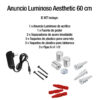 Anuncio Luminoso -Acrilico Transparente 60*60cm